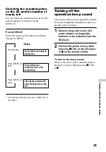 Предварительный просмотр 25 страницы Sony D-VJ85 Operating Instructions Manual