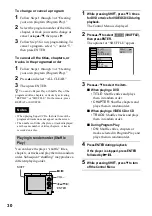 Preview for 30 page of Sony D-VM1 Operating Instructions  (primary manual) Operating Instructions Manual