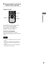 Preview for 33 page of Sony D-VM1 Operating Instructions  (primary manual) Operating Instructions Manual