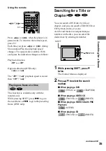 Preview for 35 page of Sony D-VM1 Operating Instructions  (primary manual) Operating Instructions Manual