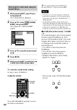 Preview for 44 page of Sony D-VM1 Operating Instructions  (primary manual) Operating Instructions Manual