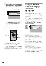 Preview for 64 page of Sony D-VM1 Operating Instructions  (primary manual) Operating Instructions Manual