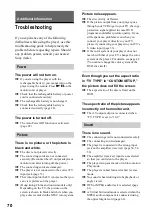 Preview for 70 page of Sony D-VM1 Operating Instructions  (primary manual) Operating Instructions Manual