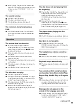 Preview for 71 page of Sony D-VM1 Operating Instructions  (primary manual) Operating Instructions Manual