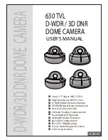 Sony D-WDR / 3D DNR User Manual preview