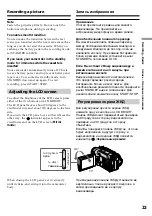 Preview for 23 page of Sony D8 Digital Handycam DCR-TRV410E Operating Instructions Manual