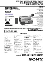 Sony D8 Digital Handycam DCR-TRV420E Service Manual preview