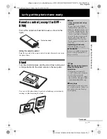 Предварительный просмотр 11 страницы Sony D810 DPF-D720 Operating Instructions Manual