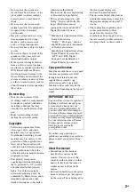 Preview for 3 page of Sony DAR-RD100 Operating Instructions Manual