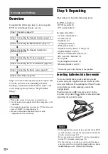 Preview for 12 page of Sony DAR-RD100 Operating Instructions Manual