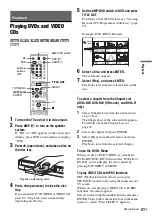 Preview for 51 page of Sony DAR-RD100 Operating Instructions Manual