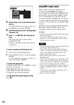 Preview for 60 page of Sony DAR-RD100 Operating Instructions Manual