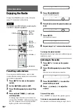 Preview for 96 page of Sony DAR-RD100 Operating Instructions Manual