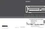 Preview for 1 page of Sony DAR-X1R Operating Instructions Manual