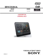 Предварительный просмотр 2 страницы Sony Dash HID-C10 Service Manual