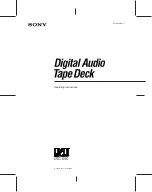 Sony DAT DTC-690 Operating Instructions Manual preview