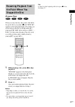 Предварительный просмотр 31 страницы Sony DAV-BC150 - Dvd Home Theater System Operating Instructions Manual