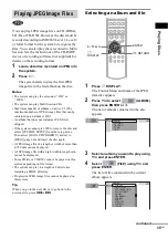 Предварительный просмотр 35 страницы Sony DAV-BC150 - Dvd Home Theater System Operating Instructions Manual