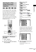 Предварительный просмотр 39 страницы Sony DAV-BC150 - Dvd Home Theater System Operating Instructions Manual