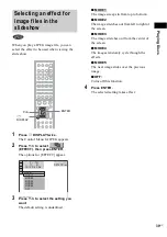 Предварительный просмотр 39 страницы Sony DAV-BC250 - Dvd Home Theater System Operating Instructions Manual