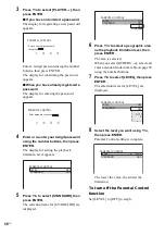 Предварительный просмотр 58 страницы Sony DAV-BC250 - Dvd Home Theater System Operating Instructions Manual