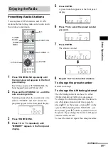 Предварительный просмотр 65 страницы Sony DAV-BC250 - Dvd Home Theater System Operating Instructions Manual