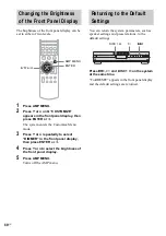 Предварительный просмотр 68 страницы Sony DAV-BC250 - Dvd Home Theater System Operating Instructions Manual