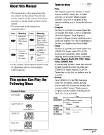 Предварительный просмотр 7 страницы Sony DAV-C450 - Dvd Home Theater System Operating Instructions Manual