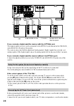 Предварительный просмотр 24 страницы Sony DAV-C700 - Compact Av System Operating Instructions Manual