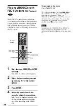 Предварительный просмотр 36 страницы Sony DAV-C700 - Compact Av System Operating Instructions Manual