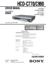 Preview for 3 page of Sony DAV-C770 - Compact Av System Service Manual