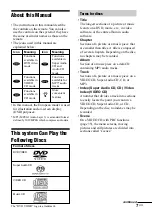 Предварительный просмотр 7 страницы Sony DAV-C990 - Compact Av System Operating Instructions Manual