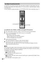 Предварительный просмотр 26 страницы Sony DAV-C990 - Compact Av System Operating Instructions Manual