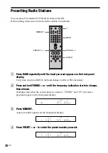 Предварительный просмотр 30 страницы Sony DAV-C990 - Compact Av System Operating Instructions Manual