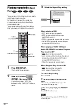 Предварительный просмотр 42 страницы Sony DAV-C990 - Compact Av System Operating Instructions Manual