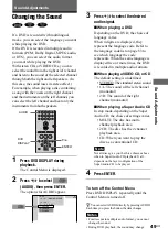 Предварительный просмотр 49 страницы Sony DAV-C990 - Compact Av System Operating Instructions Manual