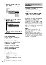 Предварительный просмотр 60 страницы Sony DAV-C990 - Compact Av System Operating Instructions Manual