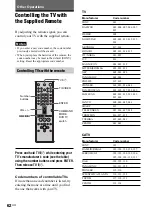 Предварительный просмотр 62 страницы Sony DAV-C990 - Compact Av System Operating Instructions Manual