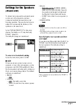 Предварительный просмотр 71 страницы Sony DAV-C990 - Compact Av System Operating Instructions Manual