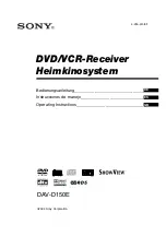 Sony DAV-D150E Operating Instructions Manual preview