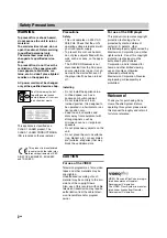 Preview for 2 page of Sony DAV-D150G Operating Instructions Manual