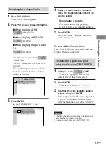 Preview for 49 page of Sony DAV-DS1000 Operating Instructions Manual