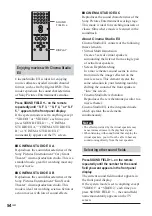 Preview for 54 page of Sony DAV-DS1000 Operating Instructions Manual