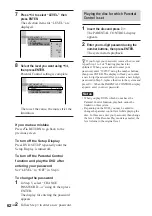 Preview for 62 page of Sony DAV-DS1000 Operating Instructions Manual