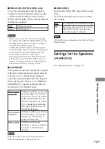 Preview for 73 page of Sony DAV-DS1000 Operating Instructions Manual