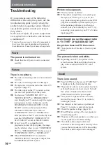 Preview for 74 page of Sony DAV-DS1000 Operating Instructions Manual