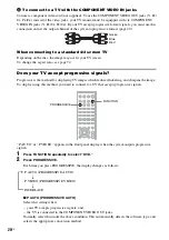 Preview for 20 page of Sony DAV-DX150 - Dvd Home Theater System Operating Instructions Manual