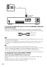 Предварительный просмотр 22 страницы Sony DAV-DX150 - Dvd Home Theater System Operating Instructions Manual