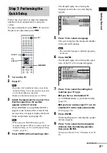 Предварительный просмотр 27 страницы Sony DAV-DX150 - Dvd Home Theater System Operating Instructions Manual