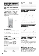 Preview for 56 page of Sony DAV-DX150 - Dvd Home Theater System Operating Instructions Manual